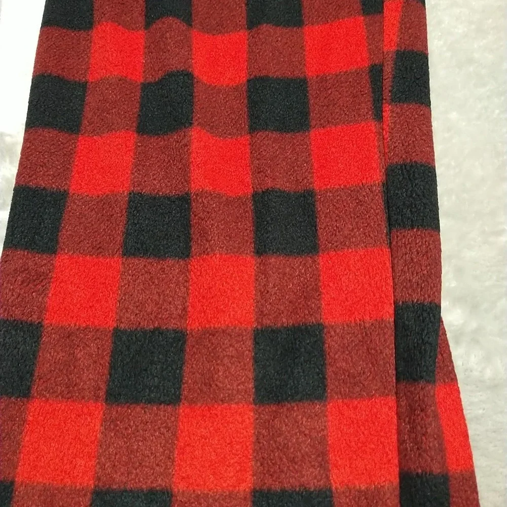 Hawke & Co.‎ Pajama Lounge Pants Men XL Red Plaid Elastic Waist Comfort Warm